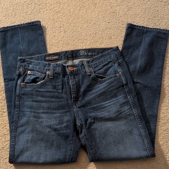 J. Crew Vintage Straight Jeans Size 26 - Picture 1 of 8
